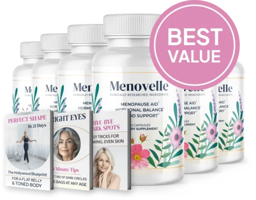 Menopause aid supplement with promotional materials